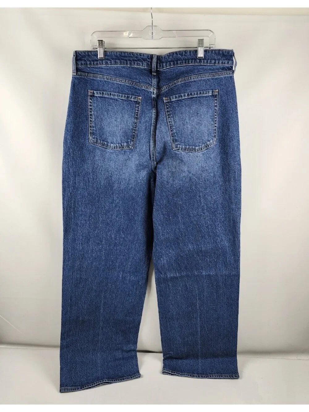 Old Navy Jeans Womens 16 Blue Sky Hi Wide Leg Denim (34x31) NWT
